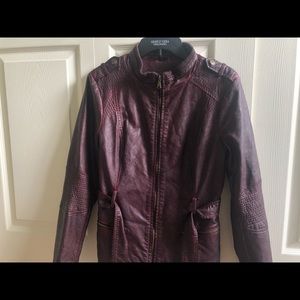 guess faux leather jacket